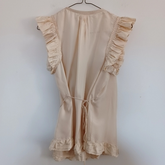 NWT J.crew Ivory Blakely Wrap Flutter Blouse with ruffles | Size 2 - Picture 6 of 14